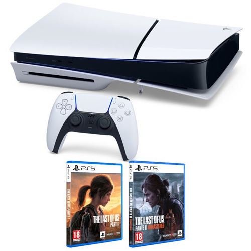 Consola PS5 Slim 1TB Chassis D + The Last of Us + The Last of Us 2