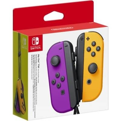 Set Mando Joy-Con morado / naranja neón - Nintendo Switch